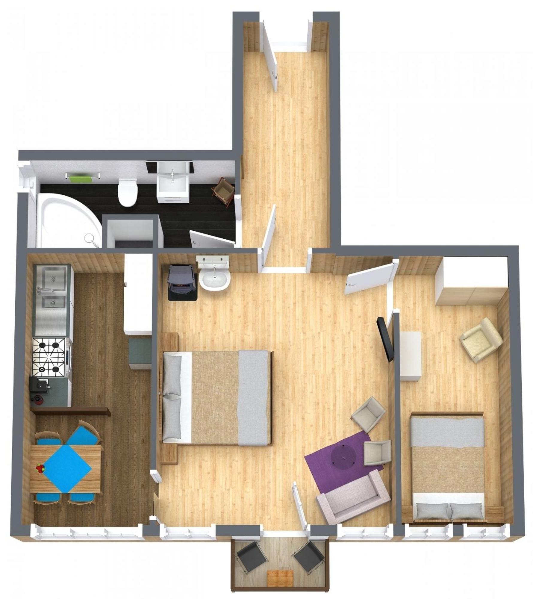 Adlerhorst - Apartment Im Niedersimmental Oey Eksteriør billede
